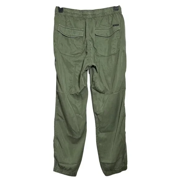 NEW Sanctuary Tencel Jogger Pants SIZE L Green Olive Utility Elastic Waist NWT - Picture 3 of 9